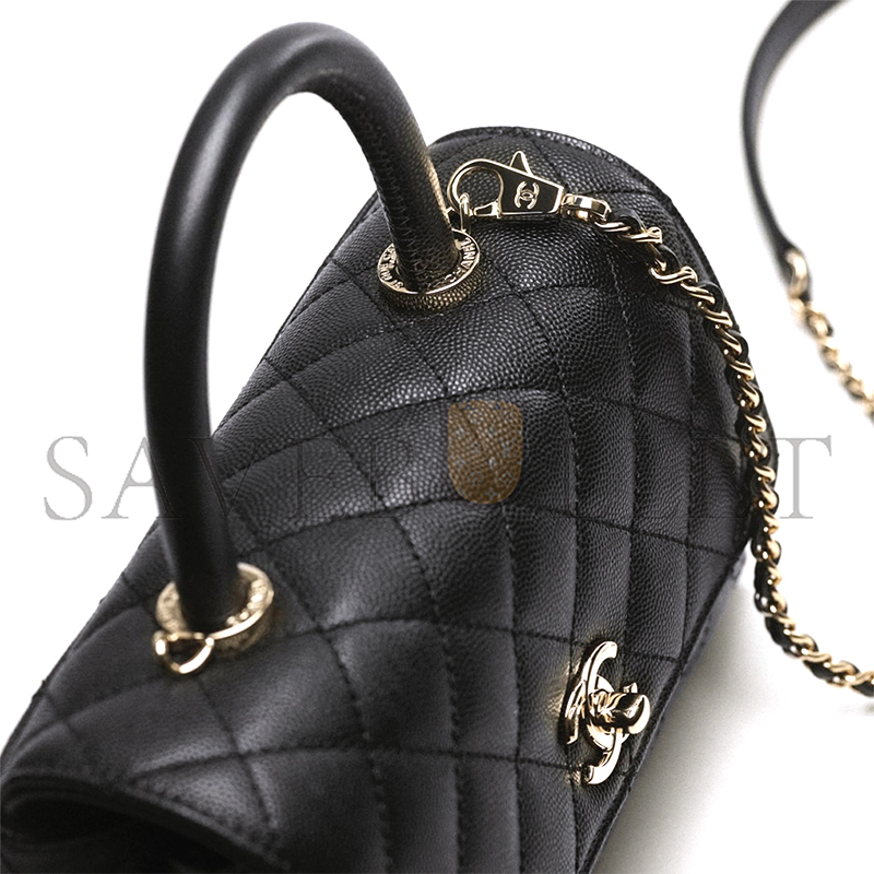 Ch*el master small top handle flap bag a92990 (24*14*10cm)